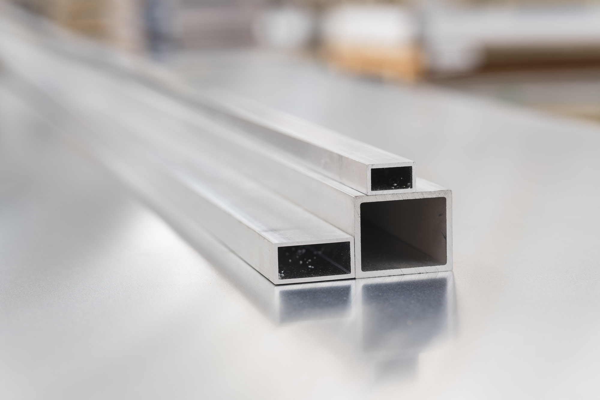 Alu Tubo rectangular  EN AW 6082 T6